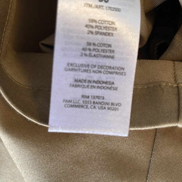 BANANA REPUBLIC NWT Tan Khaki Flat Front Twill Chino Shorts Pockets Preppy 30 - Picture 11 of 13